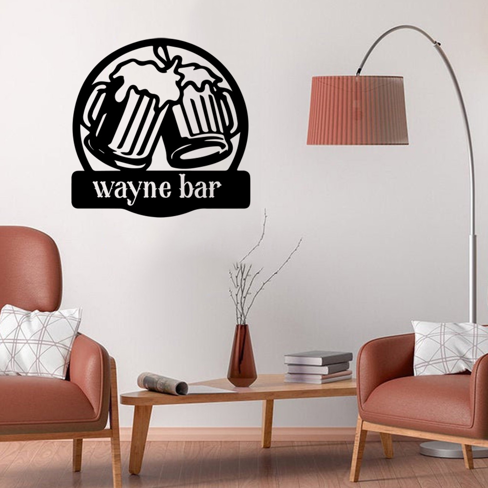 Home Decor Wall Stickers - 1PC NEW Beer Customizable Text Home