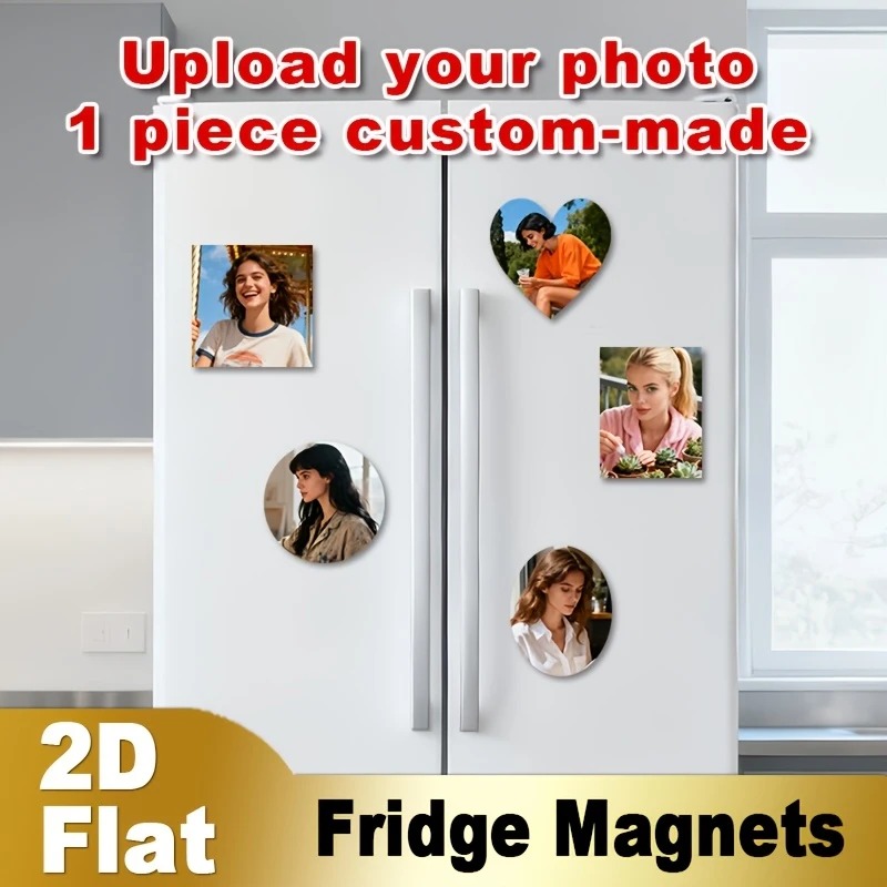Home Christmas Decor - Custom Photo Fridge Magnet 2D Flat