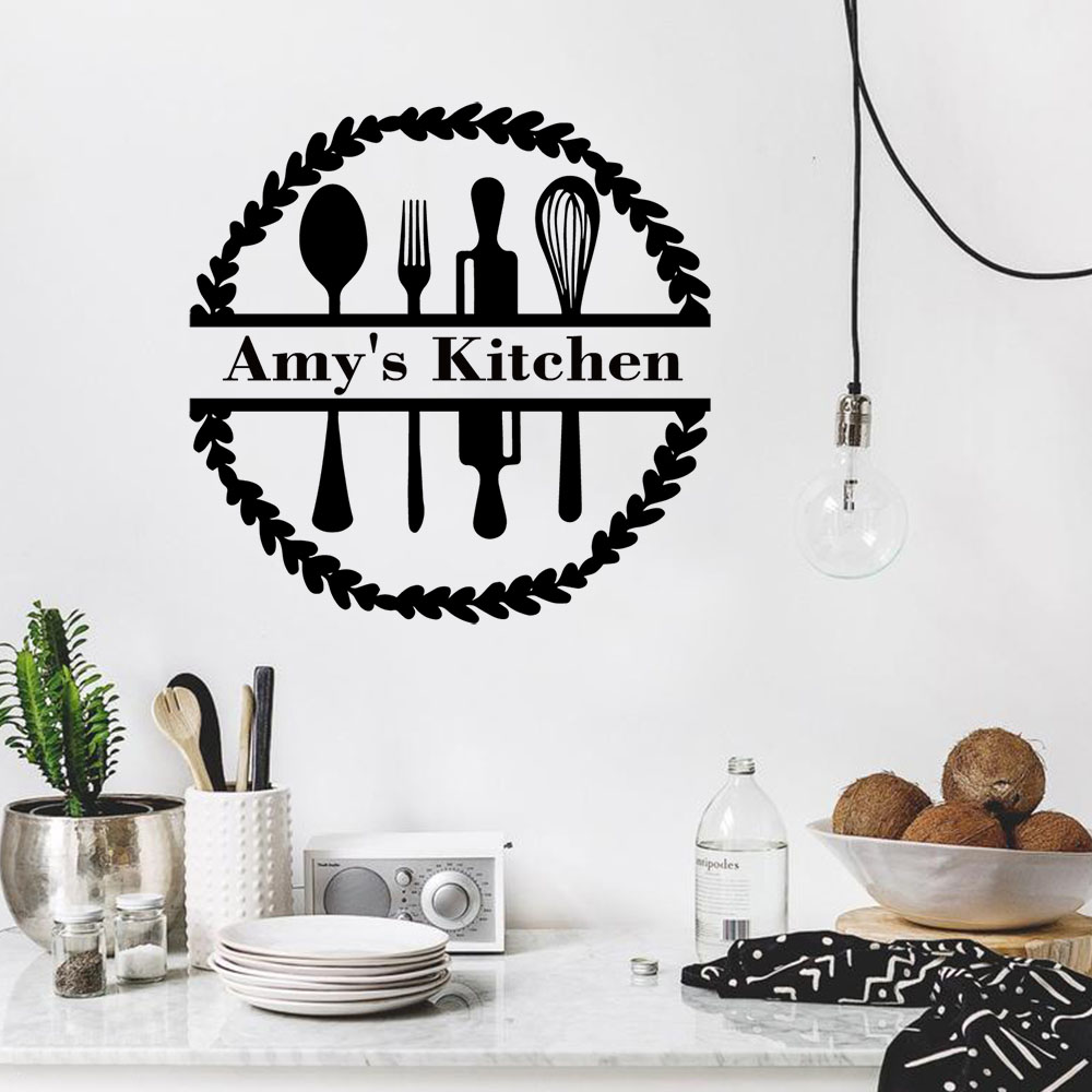 1PC Creative Kitchenware Custo - Home Decor Wall Stickers review and price