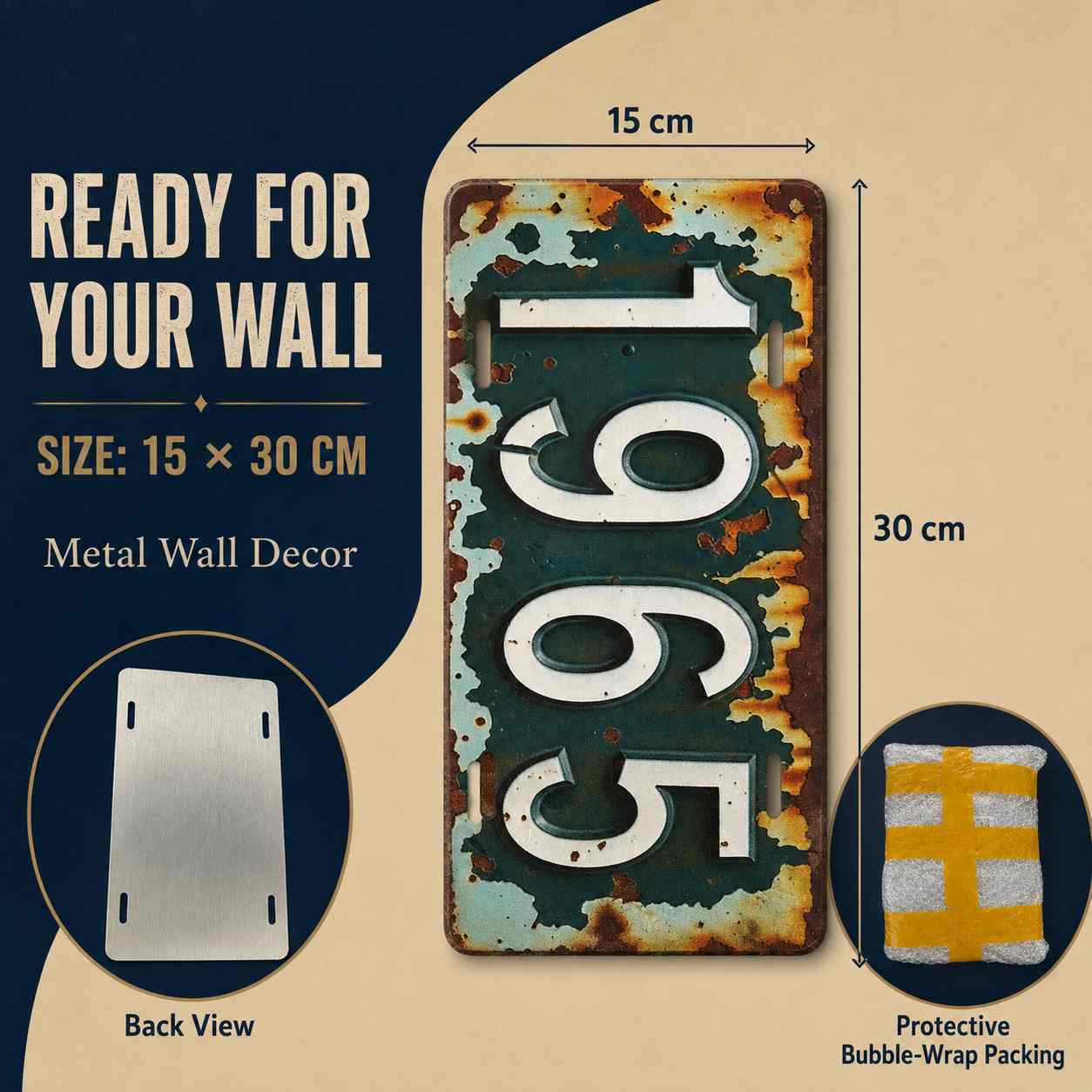 D  Vintage Sign, Decorative Pl - Home Decor Qatar review and price