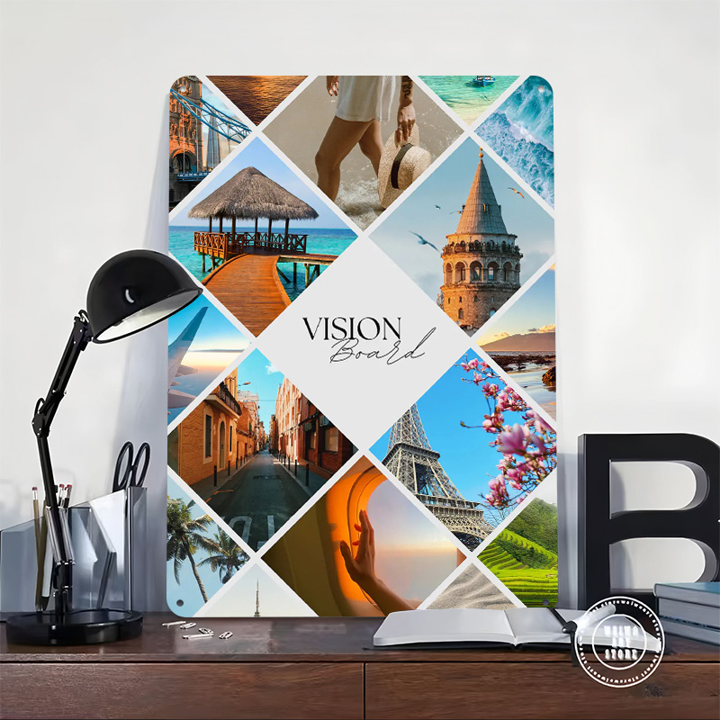 Travel Vision Board Collage Pr - Home Decor Vision Board review and price