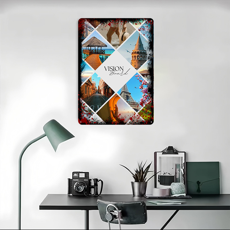 Travel Vision Board Collage Pr - Home Decor Vision Board review and price