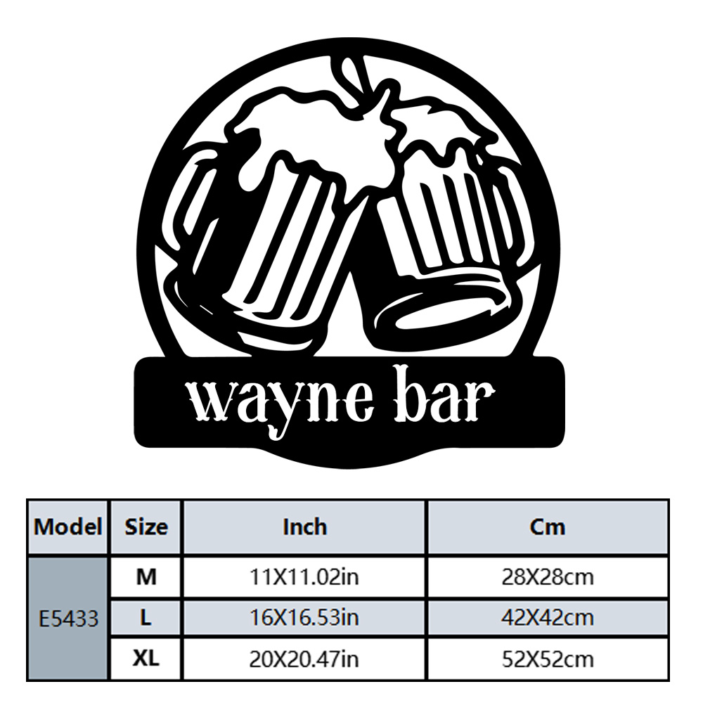 1PC NEW Beer Customizable Text - Home Decor Wall Stickers review and price