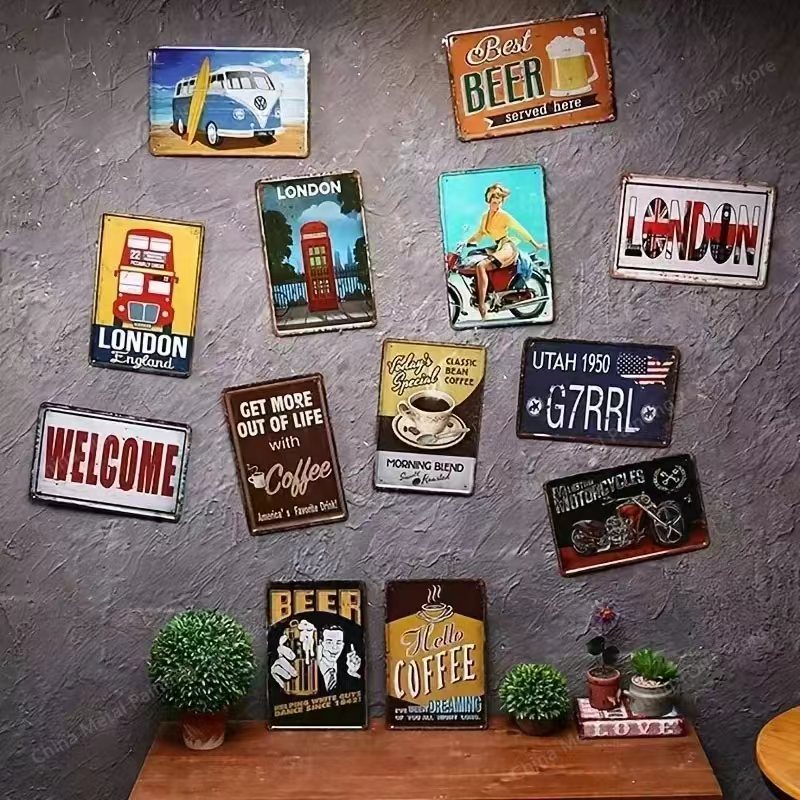 Metal Signs Vintage Metal Plat - Home Decor Luxury review and price