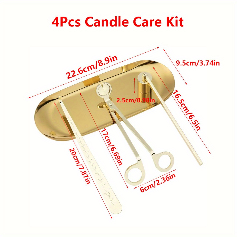 4pcs/set Luxury Candle Care Ki - Home Decor Luxury review and price