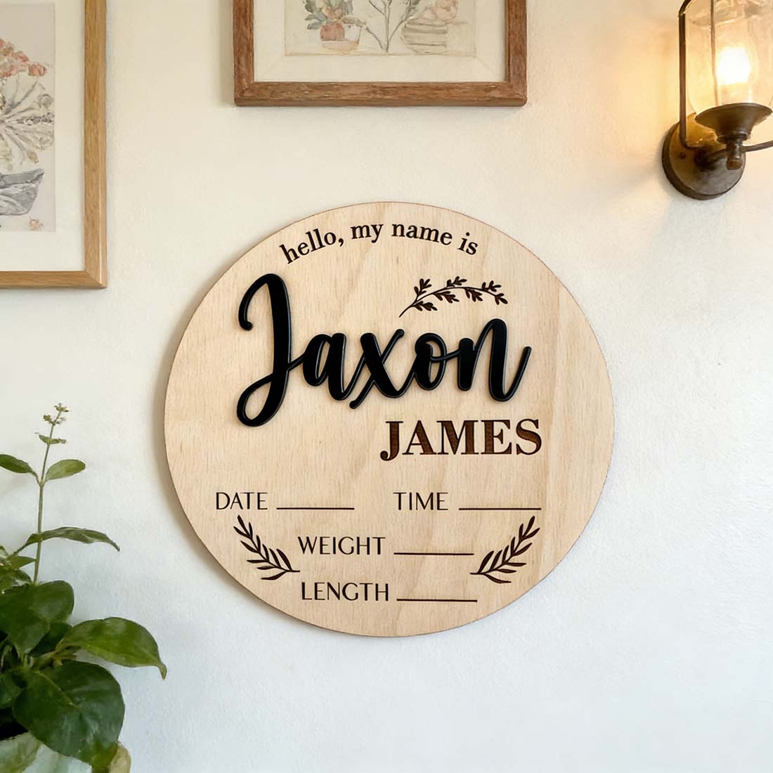 1Pc Custom Baby Announcement S - Home Christmas Decor review and price