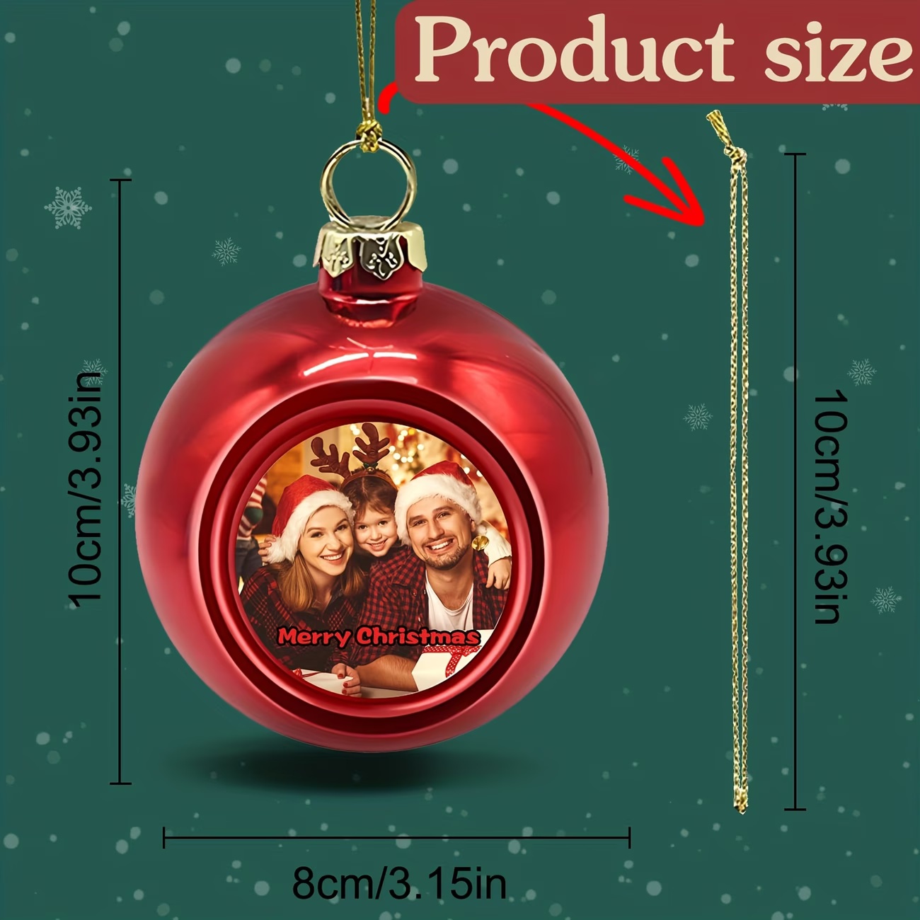 Custom Photo Christmas Ornamen - Home Christmas Decor review and price