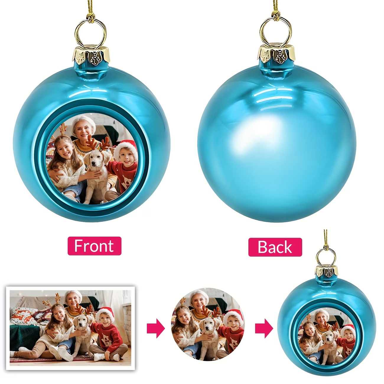 Custom Photo Christmas Ornamen - Home Christmas Decor review and price