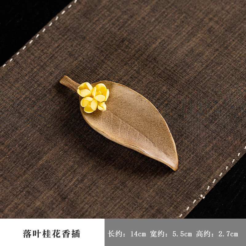 Wabi Sabi Ceramic Ginkgo Leaf  - Incense Stick Holder review and price