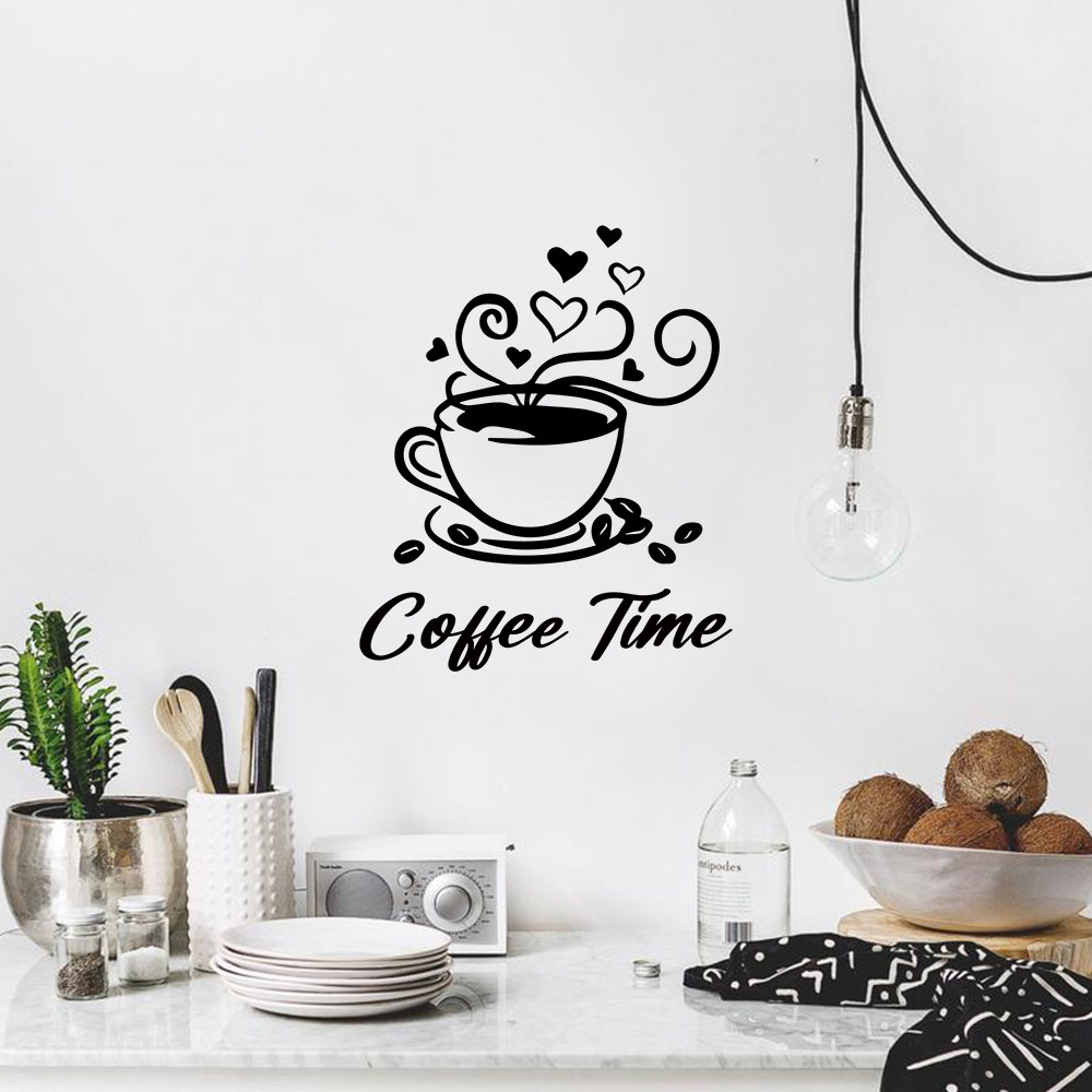 1PC Fashion Coffee Customizabl - Home Decor Wall Stickers review and price