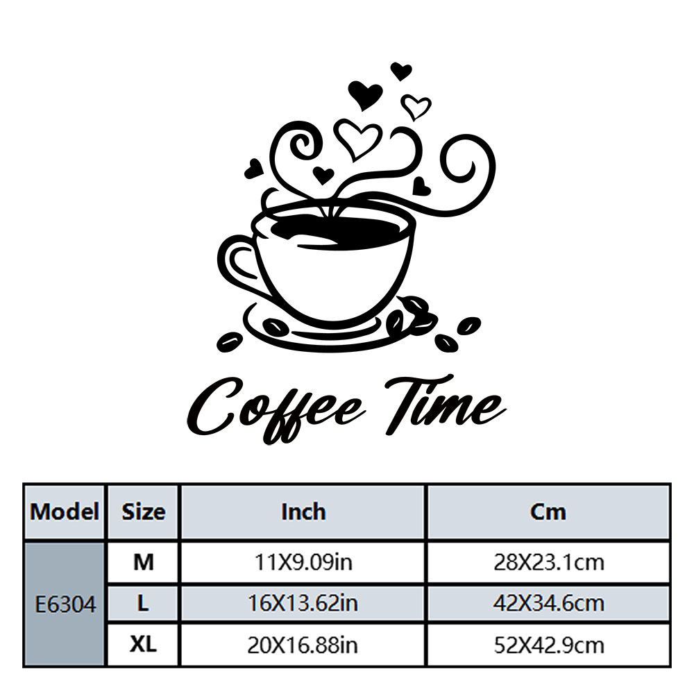 1PC Fashion Coffee Customizabl - Home Decor Wall Stickers review and price