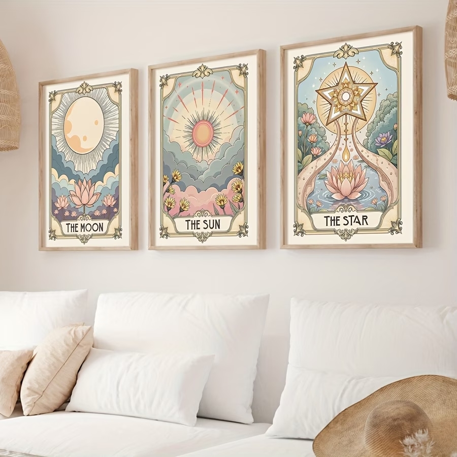 Modern Boho Tarot Sun And Moon - Home Decor Nz review and price