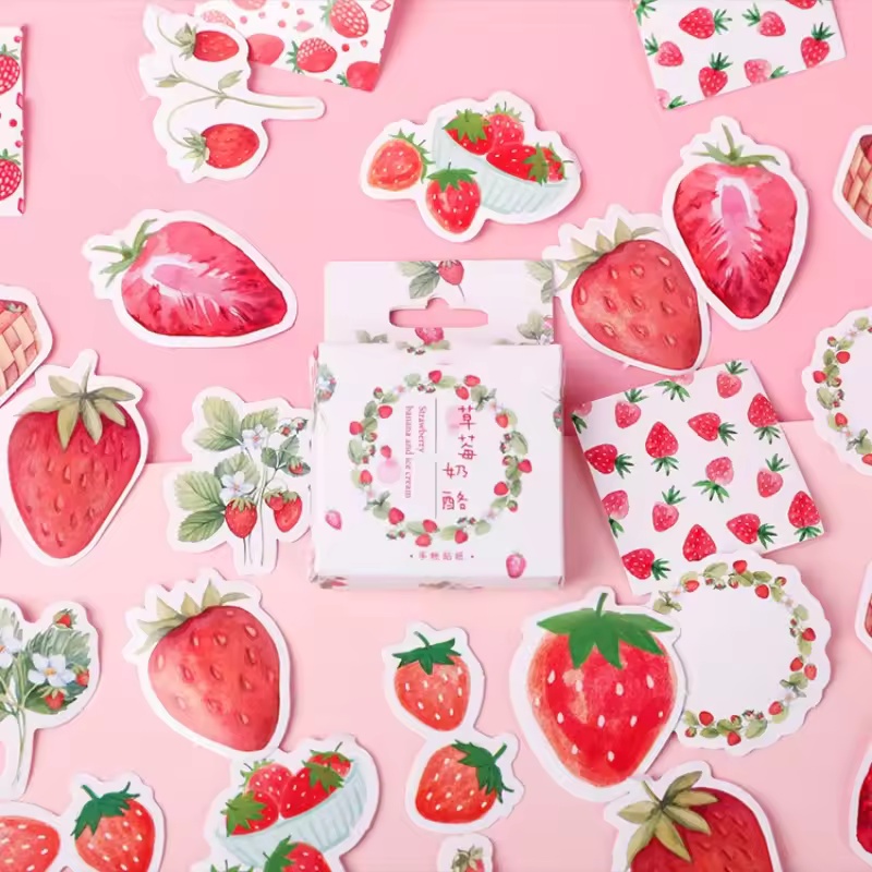 45Pcs Fruit Strawberry Box Sti - Home Decor Magazine review and price