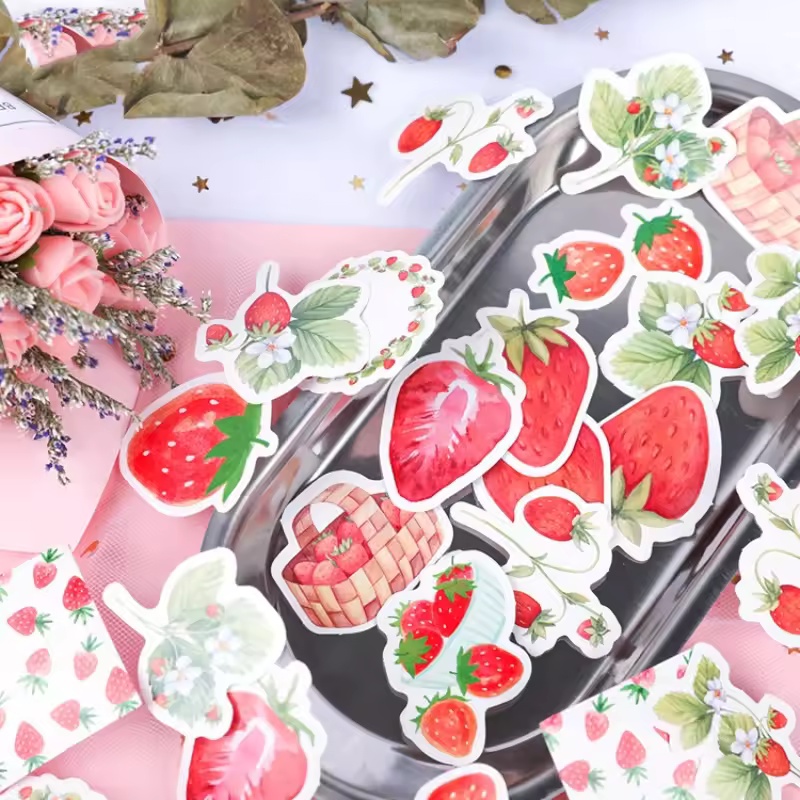 45Pcs Fruit Strawberry Box Sti - Home Decor Magazine review and price