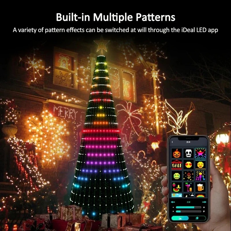 Christmas Star Tree Lights RGB - Home Christmas Decor review and price