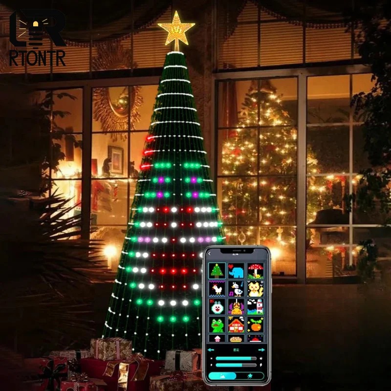 Christmas Star Tree Lights RGB - Home Christmas Decor review and price