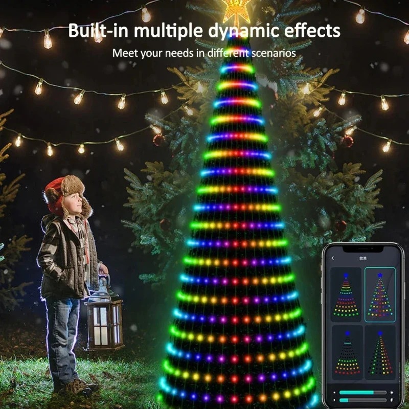 Christmas Star Tree Lights RGB - Home Christmas Decor review and price
