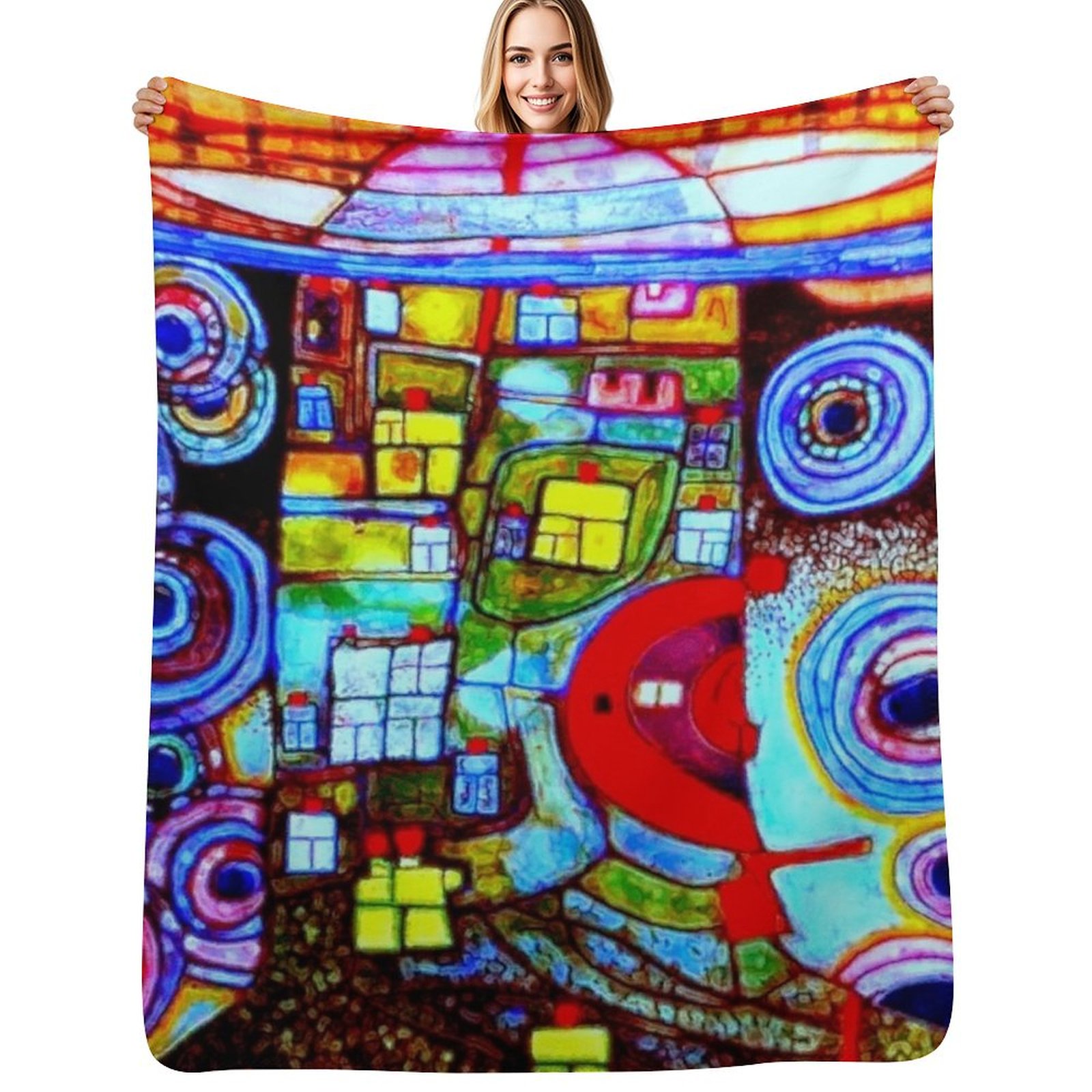 Qatar 813 neon Throw Blanket S - Home Decor Qatar review and price