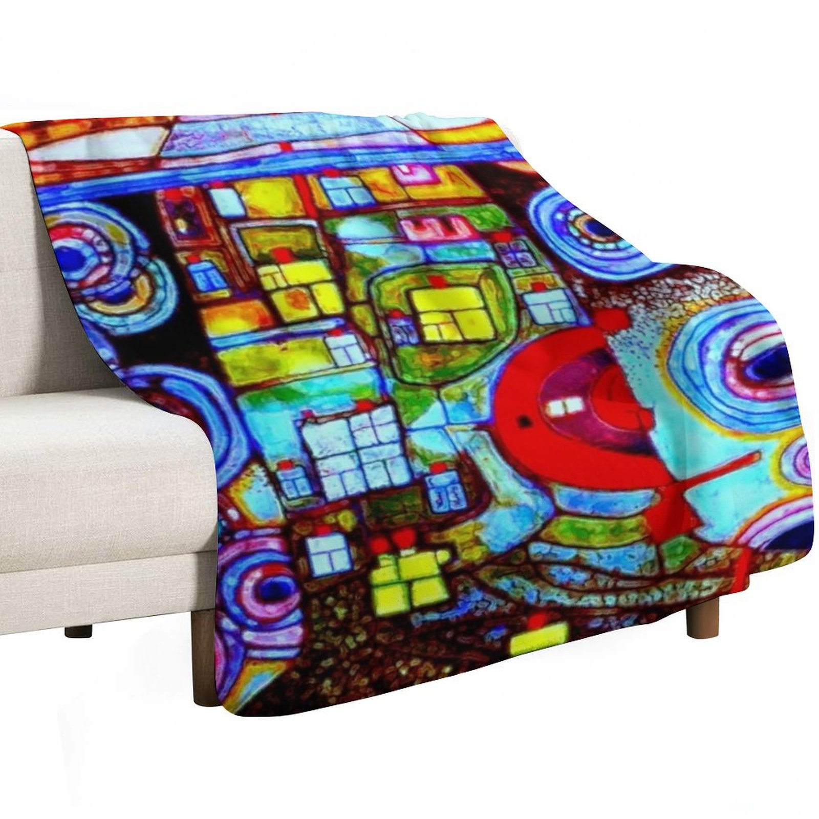 Qatar 813 neon Throw Blanket S - Home Decor Qatar review and price