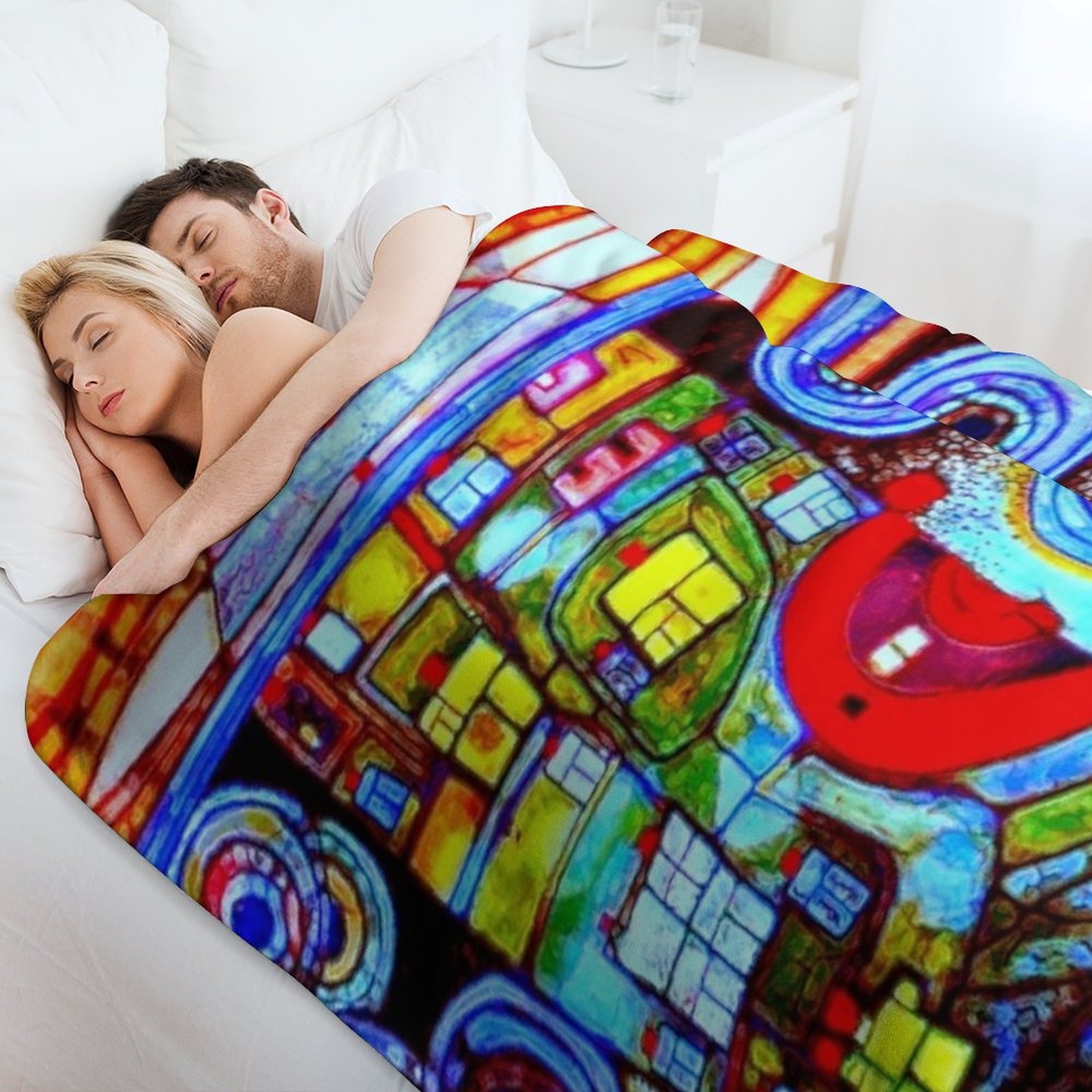 Qatar 813 neon Throw Blanket S - Home Decor Qatar review and price