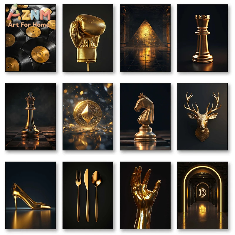 AZNM Luxury Gold Themed Framel - Home Decor Luxury review and price