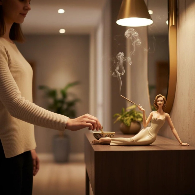 Elegant Lady Figurine Incense  - Incense Stick Holder review and price