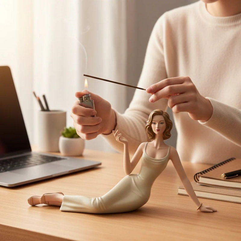 Elegant Lady Figurine Incense  - Incense Stick Holder review and price