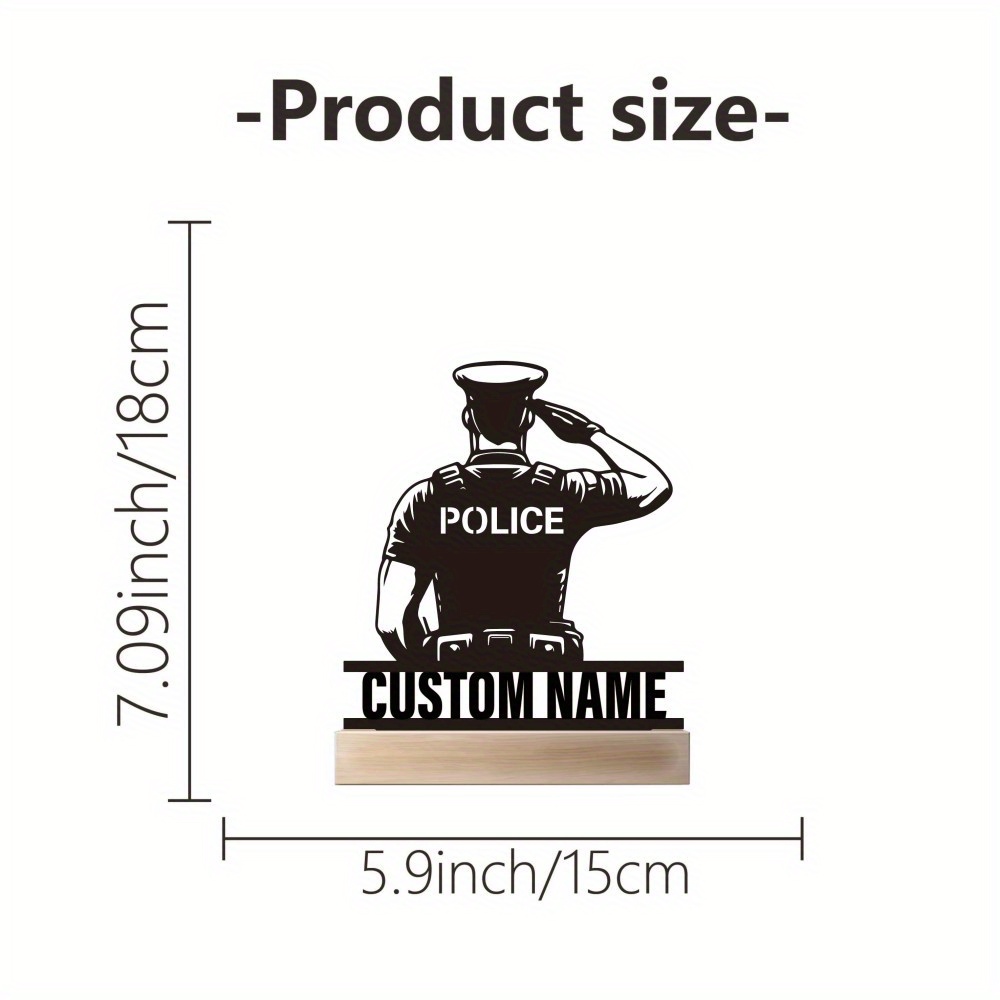 Personalized Metal Police Badg - Home Decor Nz review and price