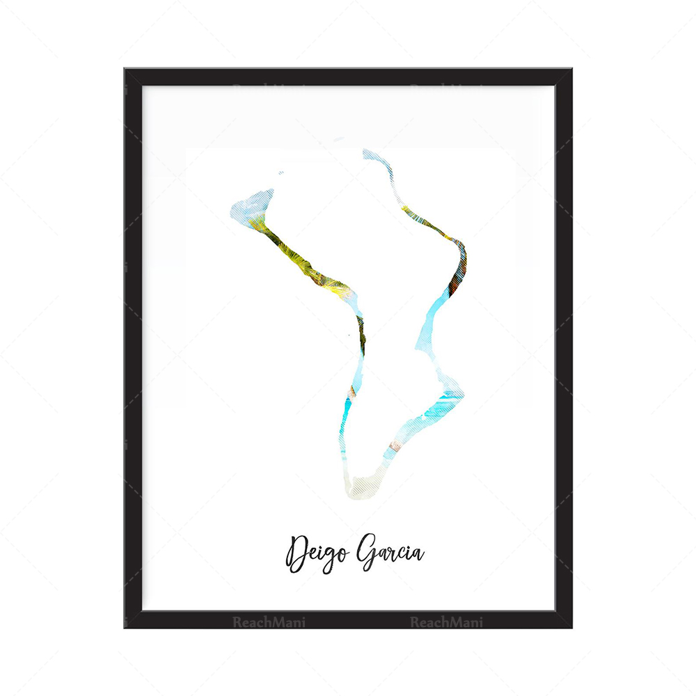 Impression de carte aquarelle  - Home Decor Qatar review and price