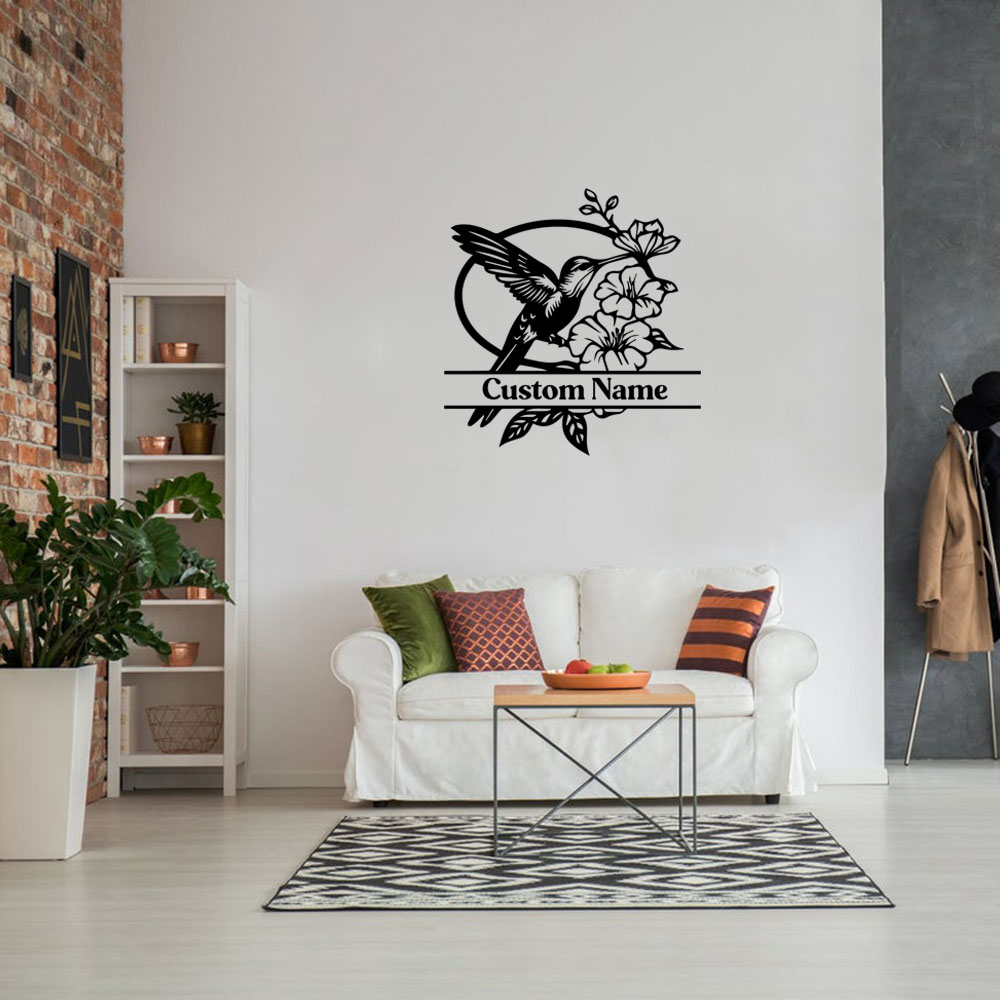 1PC Creative Bird Flower Custo - Home Decor Wall Stickers review and price