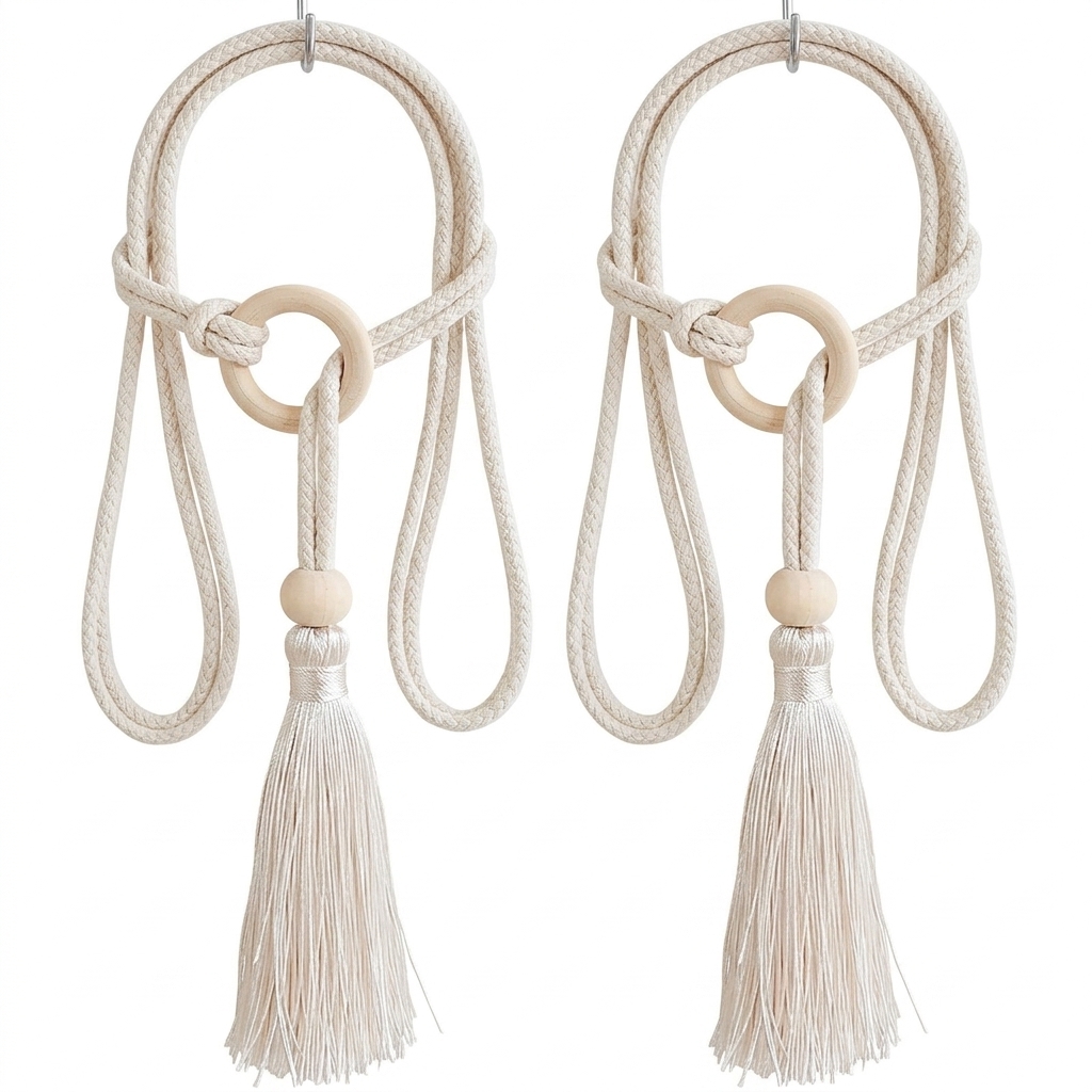 Curtain Tiebacks 1 Pair Modern - Home Decor Luxury review and price