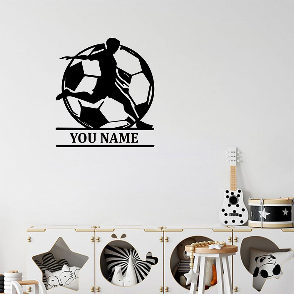 1PC Fashion Soccer Customized  - Home Decor Wall Stickers review and price