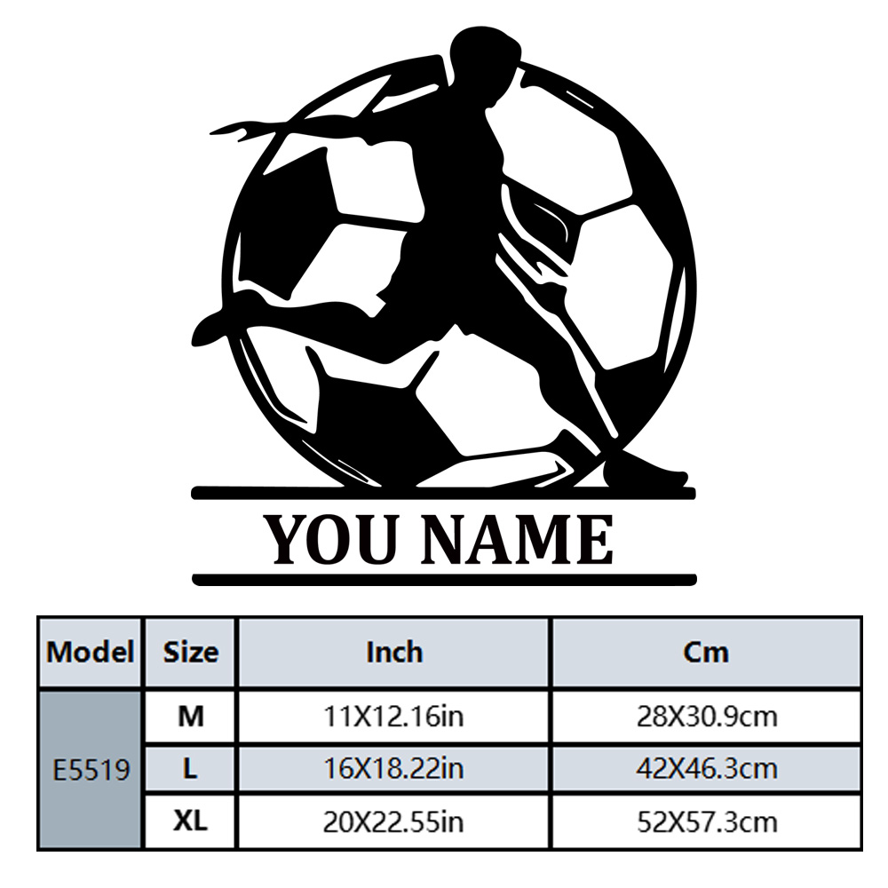 1PC Fashion Soccer Customized  - Home Decor Wall Stickers review and price