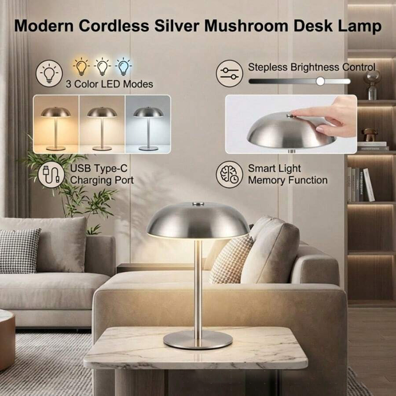 Cute Mushroom Table Lamp, Touc - Home Decor Lamp review and price