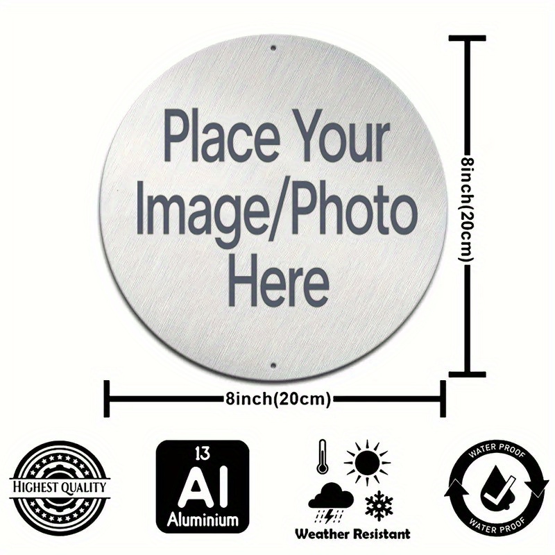 Custom Round Metal Sign with Y - Home Decor Nz review and price