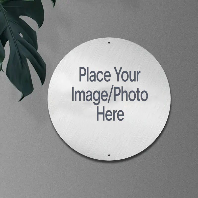Custom Round Metal Sign with Y - Home Decor Nz review and price