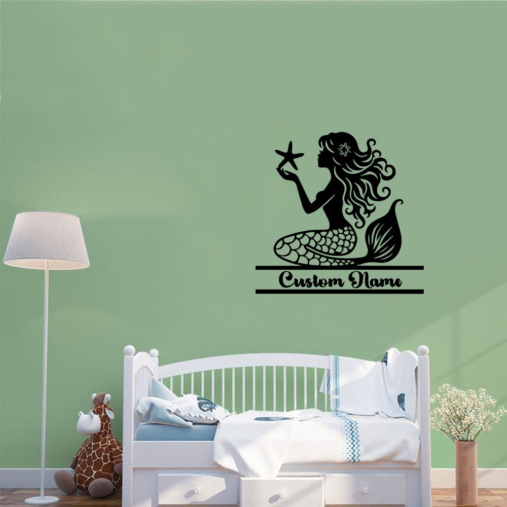 1PC Creative Mermaid Personali - Home Decor Wall Stickers review and price