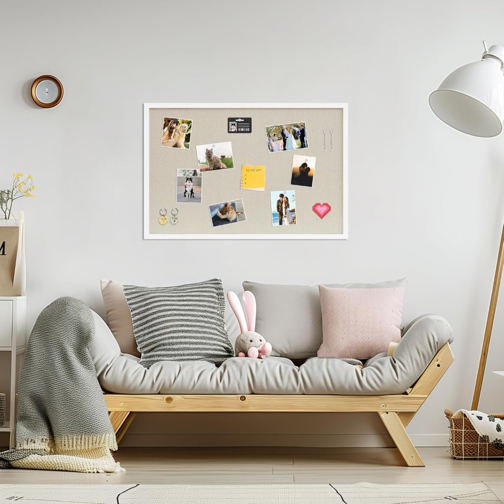 Cork Board 30x20 Inches Linen  - Home Decor Vision Board review and price