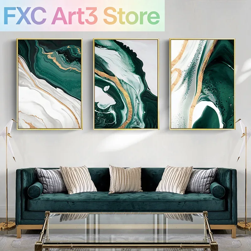 1pc frameless,Modern Marble Ab - Home Decor Luxury review and price