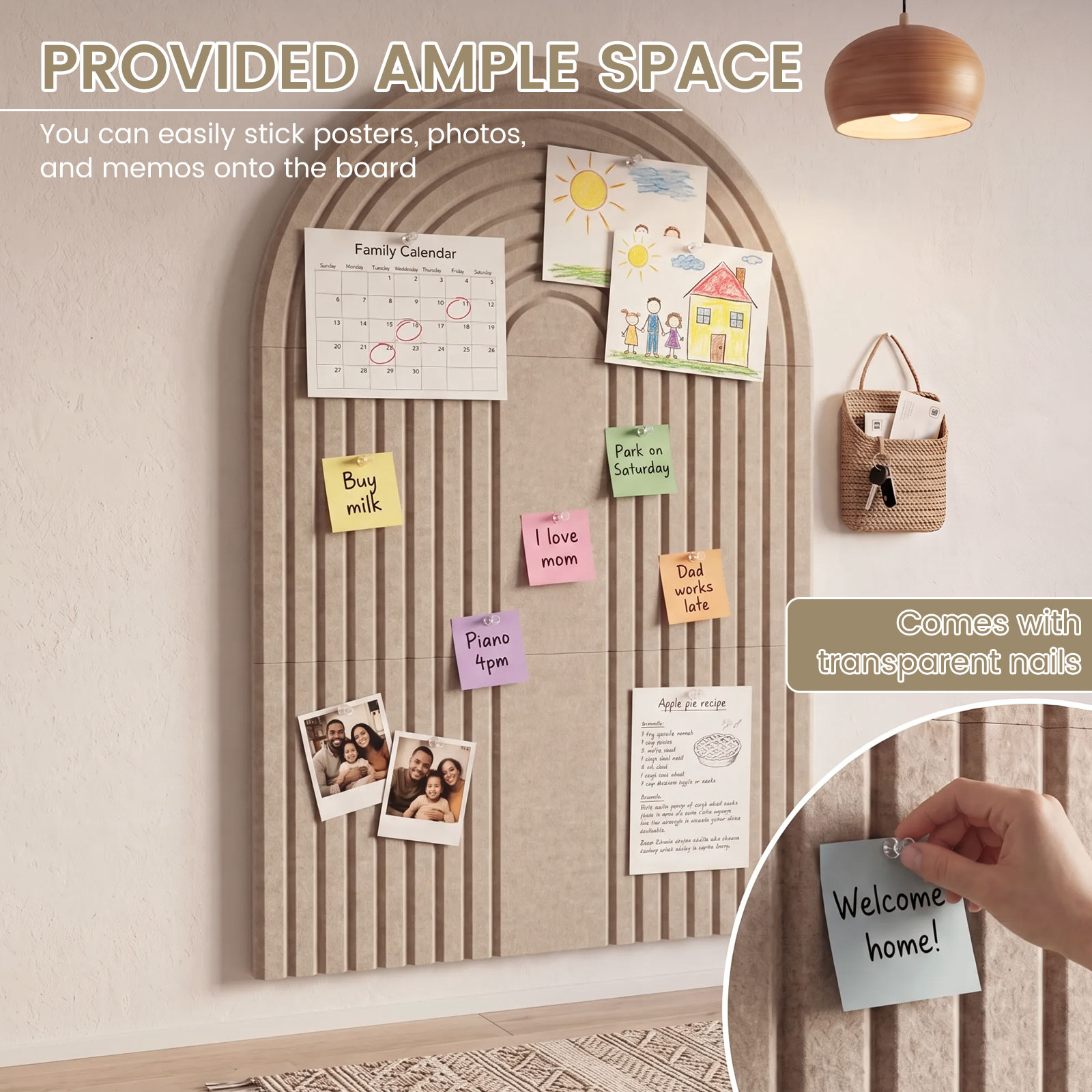Large Arched Felt Bulletin Boa - Home Decor Vision Board review and price