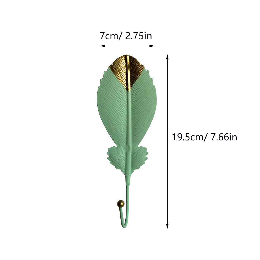 3Pcs Mini Leaf Shape Wall Hook - Home Decor Luxury review and price