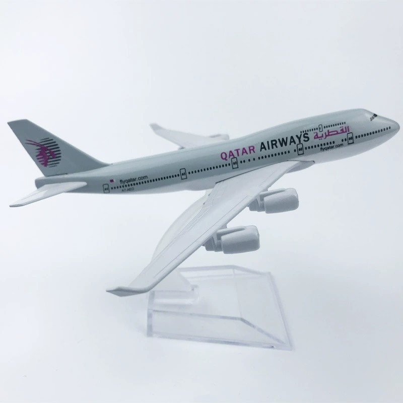 16cm Alloy Metal B747 Qatar Ai - Home Decor Qatar review and price