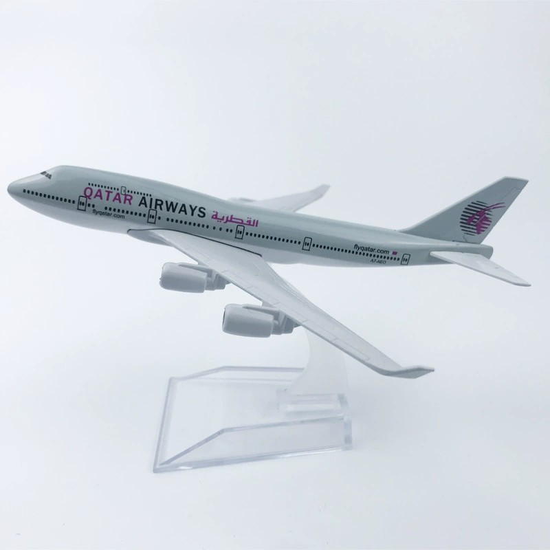 16cm Alloy Metal B747 Qatar Ai - Home Decor Qatar review and price