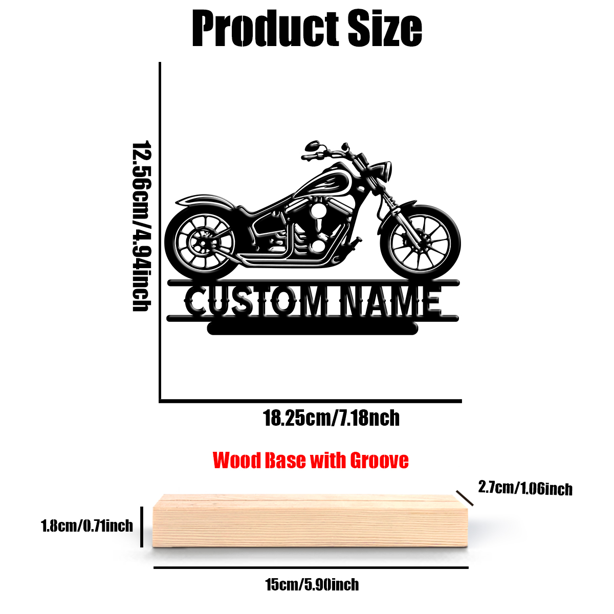 1Pc Csutom Name Road Motorbike - Home Christmas Decor review and price