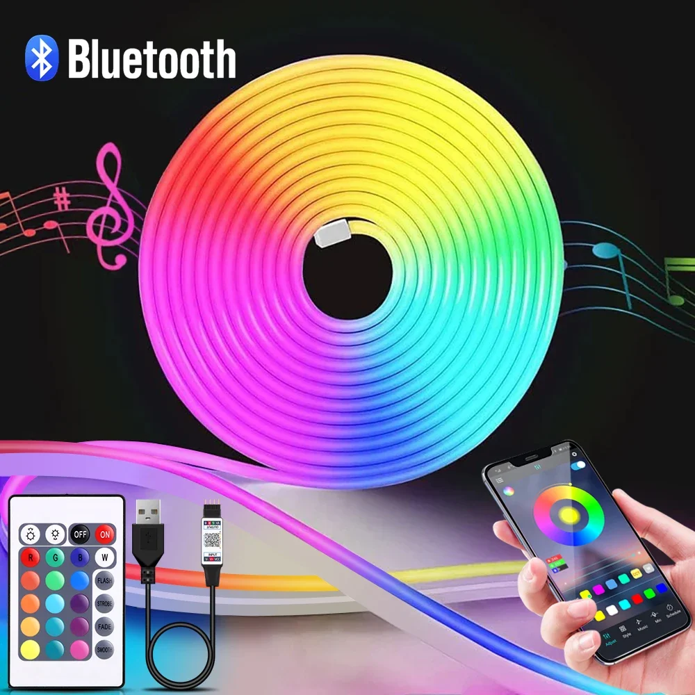 1-5m RGB LED Neon Strip Light  - Home Decor Lamp review and price